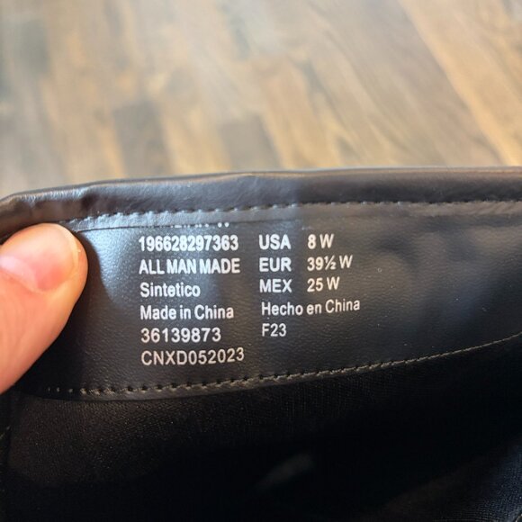 ELOQUII Elements Women's Black Boots Vegan Leather - Picture 5 of 6